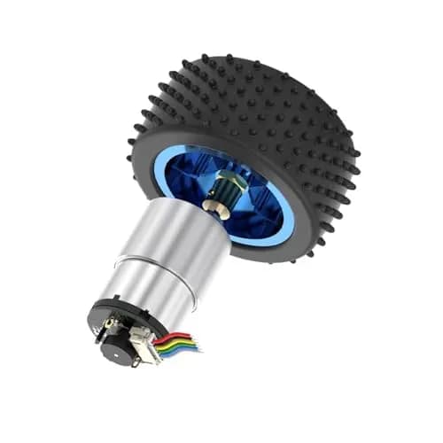 JGB37-520 12V Gear Motor with Encoder + Robot Car Wheel